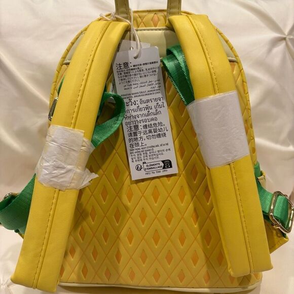 Loungefly X Disney Parks Eats Mickey Mouse Pineapple Dole Whip Mini Backpack NWT - Picture 5 of 7